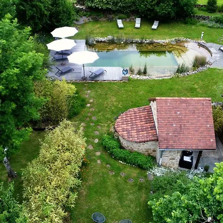 Tatil Evi Natur'ailes, Le Hameau Du Quercy, Romantique, Campagne, Piscine Naturelle Frontenac (Lot)